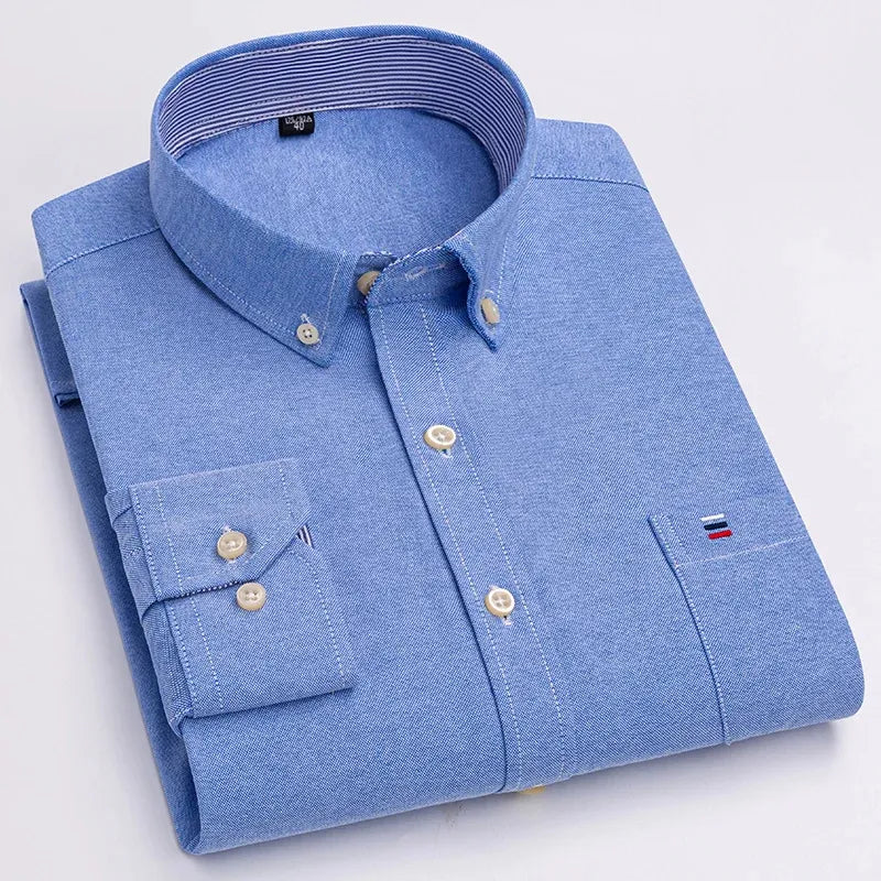 Custom Slim Fit Australian Cotton Sterling long sleeve Shirt