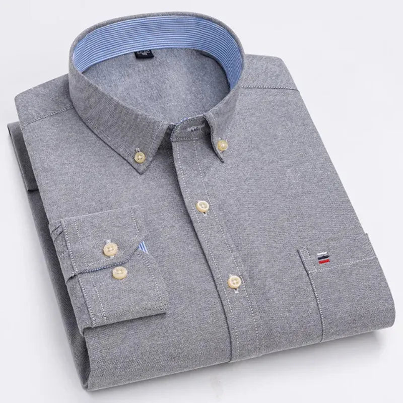 Custom Slim Fit Australian Cotton Sterling long sleeve Shirt