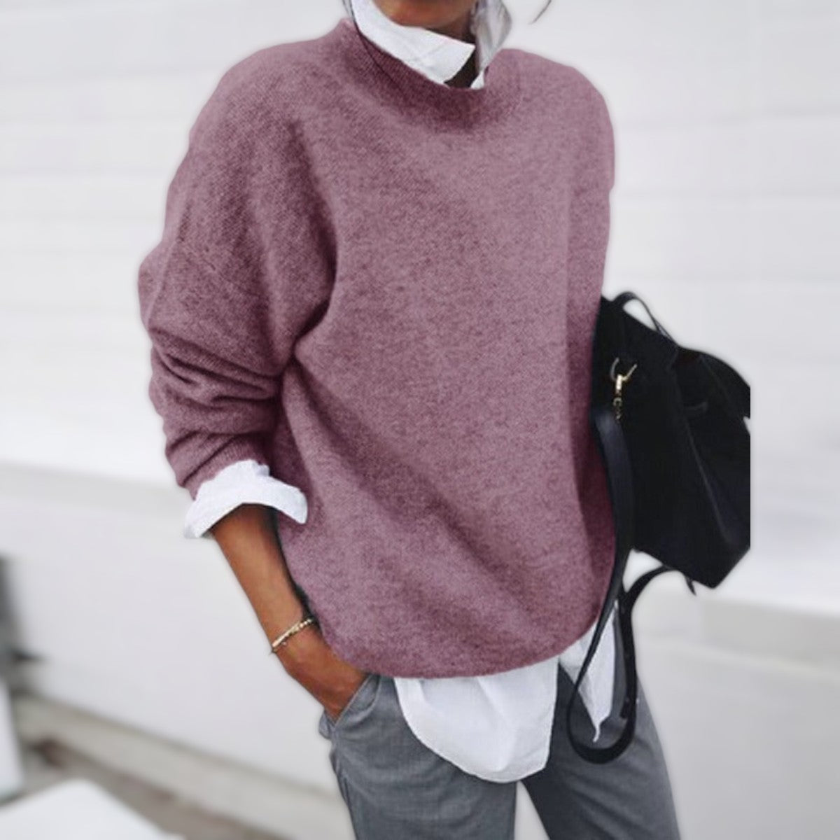 Relaxed-Fit Casual Sweater Lydd