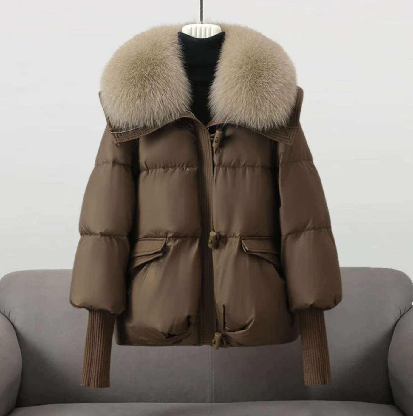 Brixton premium Scottish calf leather-cashmere jacket